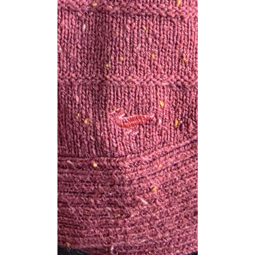 Country Rose Burgundy Speckled Knit Turtleneck Pullover Sweater Size M - Picture 6 of 11